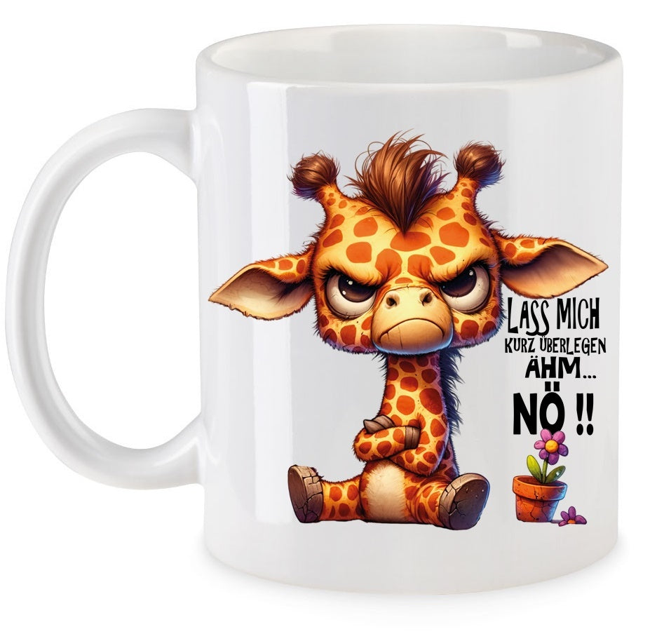 Ähm... NÖ !! Giraffo die Giraffe Tasse Keramik Motiv: TBKN